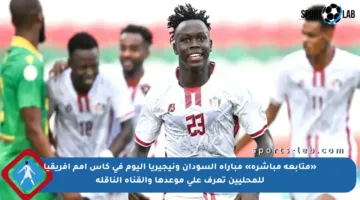 «متابعة مباشرة» مباراة السودان ونيجيريا اليوم في كأس أمم إفريقيا للمحليين تعرف على موعدها والقناة الناقلة